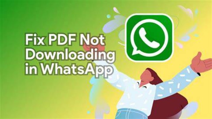 Why PDF is not downloading in WhatsApp?