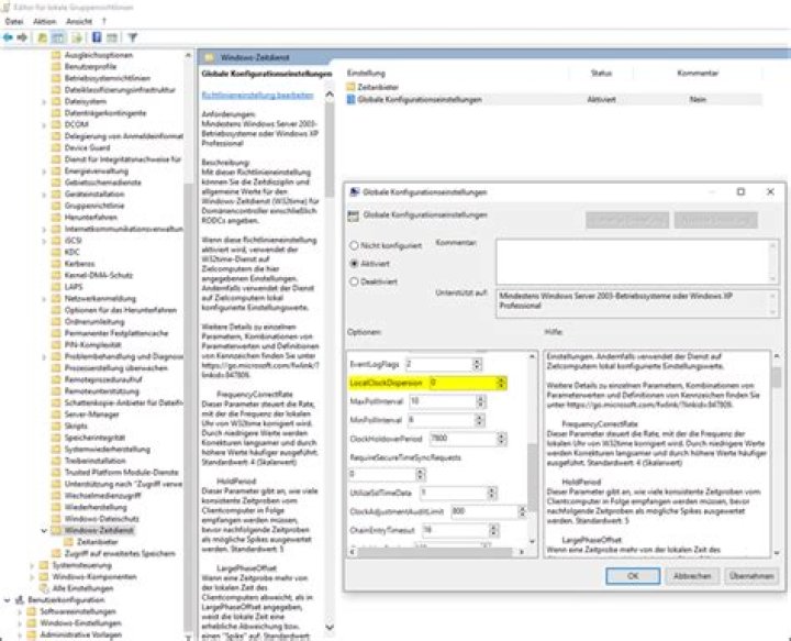 Wie Konfigurieren Sie Ihren PC als NTP Server?
